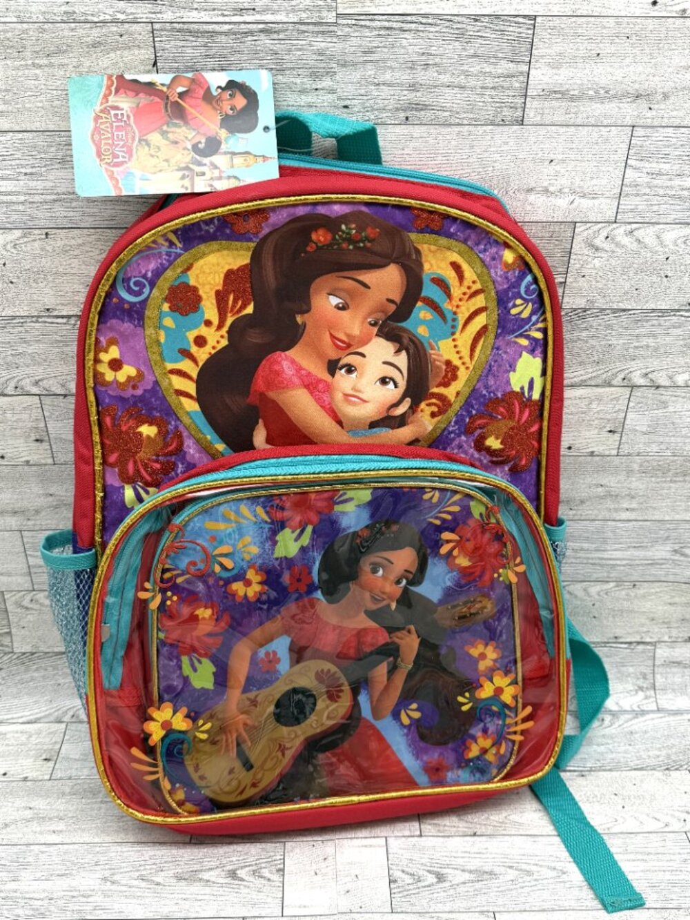 NWT Girls Disney Princess Elena Avalor School Backpack/Lunch Bag Set